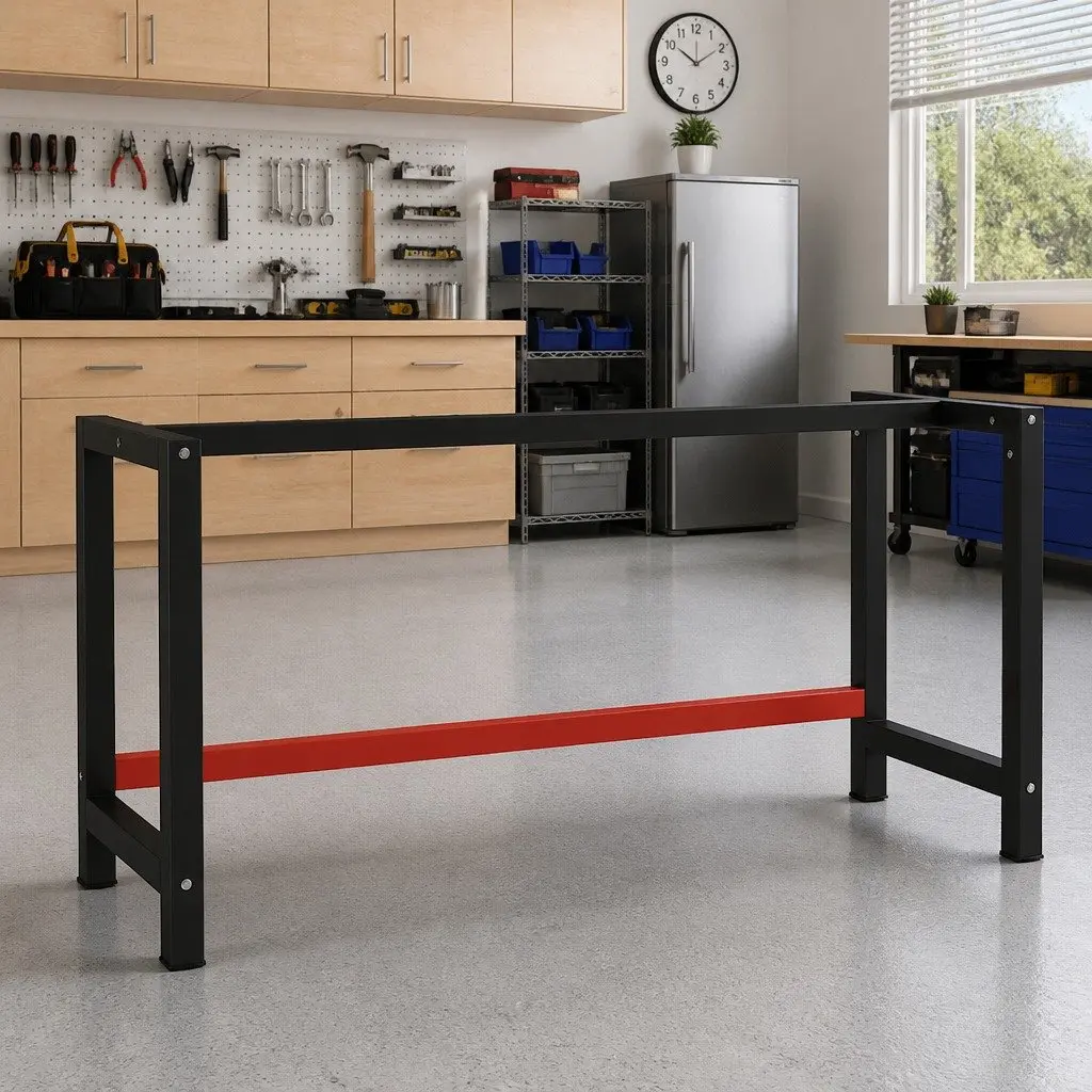 Heavy Duty Metal Workbench Frame for Custom Spaces