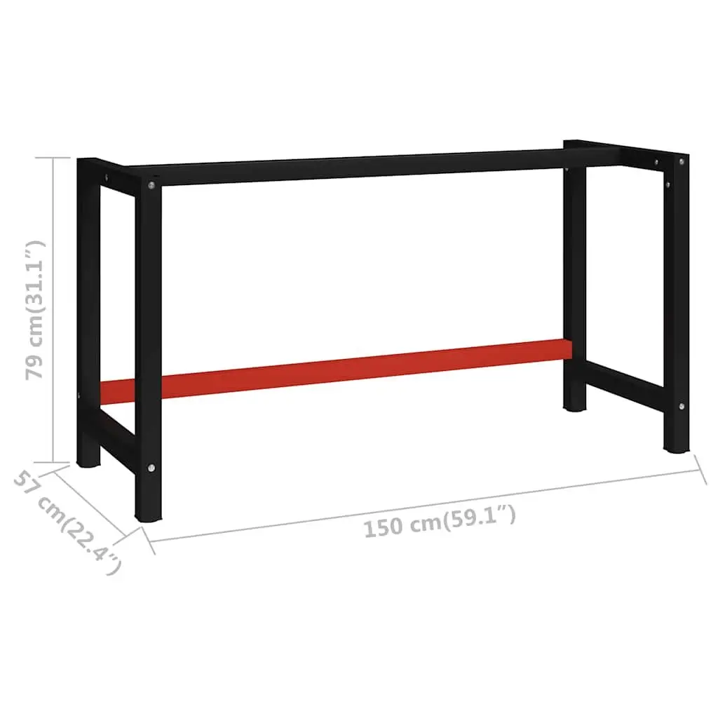 Heavy Duty Metal Workbench Frame for Custom Spaces