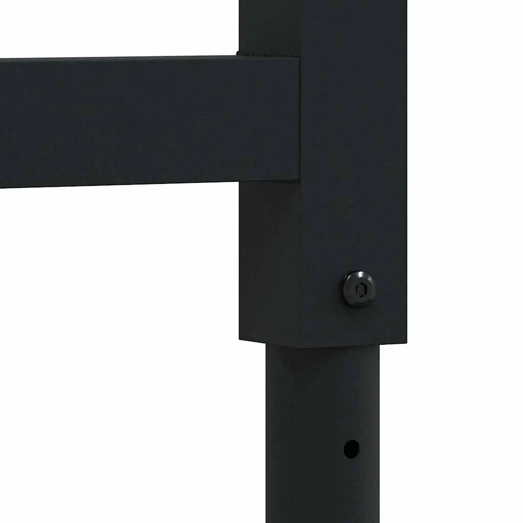 Adjustable Metal Workbench Frames 2 pcs Black 55x(69-95.5) cm