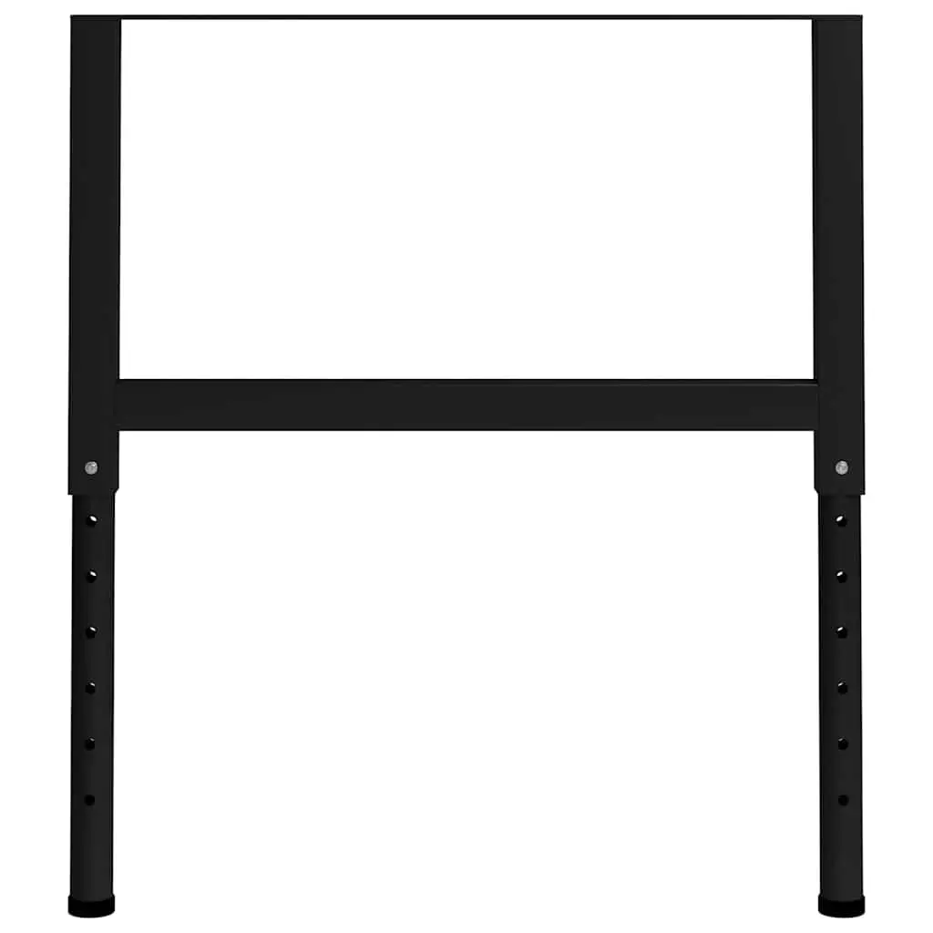 Adjustable Work Bench Frames 2pcs Metal Table Legs Height Adjustable 69-95.5cm