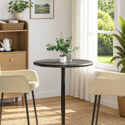 Elegant Black Marble Round Table Top Ø60cm x 2.5cm
