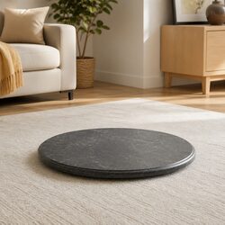Elegant Black Marble Round Table Top Ø60cm x 2.5cm