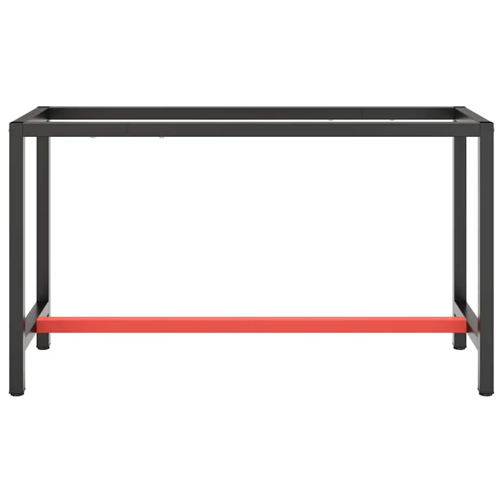 Heavy Duty Metal Work Bench Frame in Matte Black