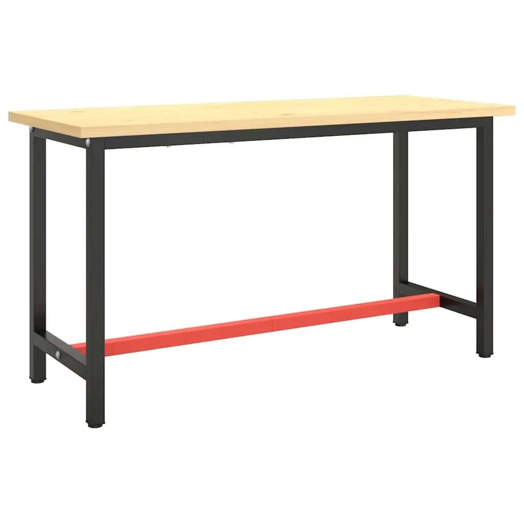 Heavy Duty Metal Work Bench Frame in Matte Black