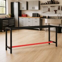 Heavy Duty Metal Work Bench Frame with Black Red Finish