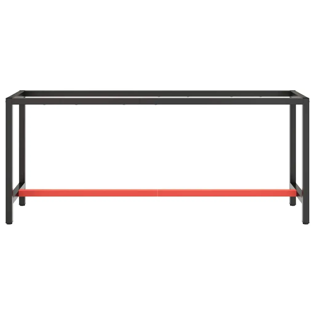 Heavy Duty Metal Work Bench Frame with Black Red Finish