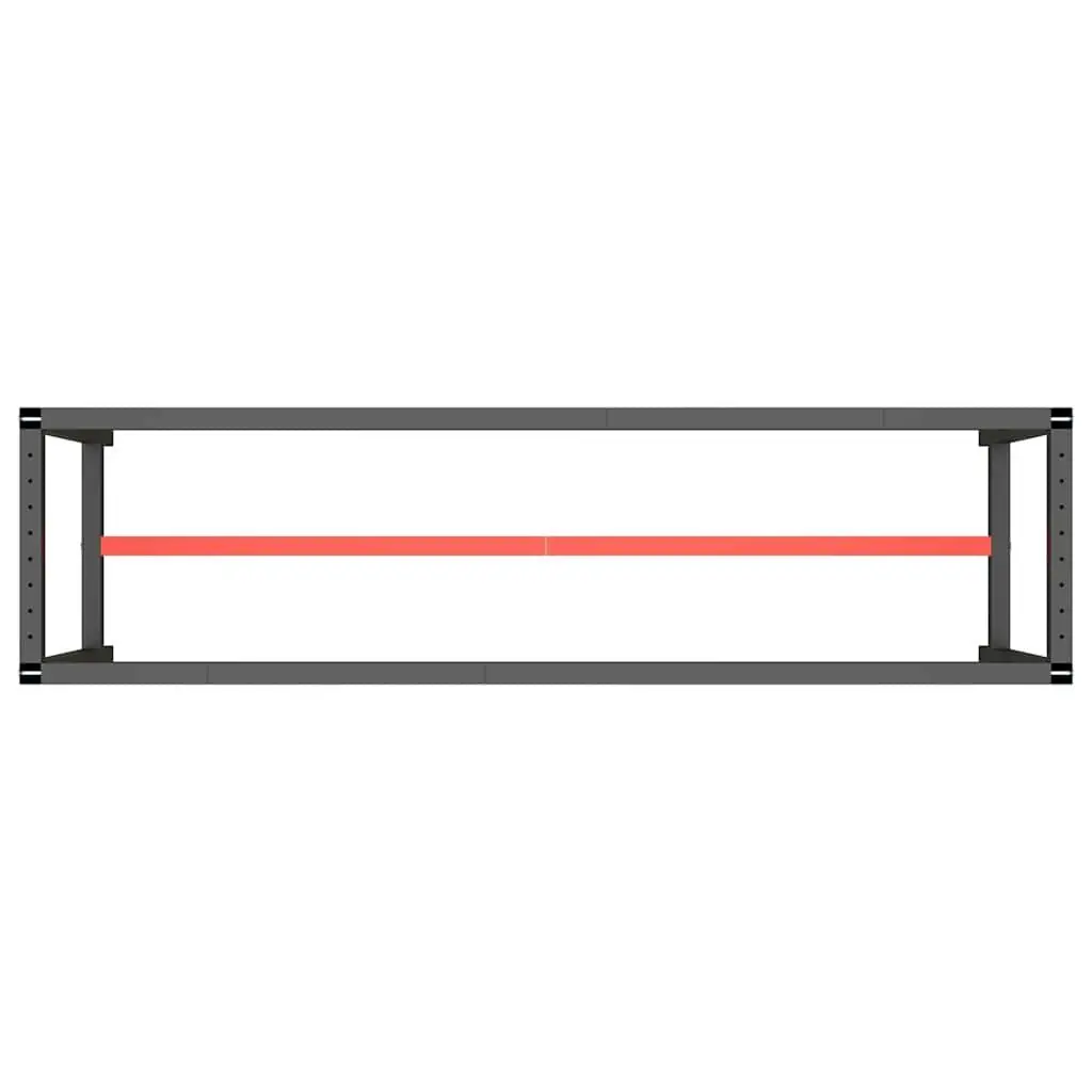Heavy Duty Metal Work Bench Frame with Black Red Finish