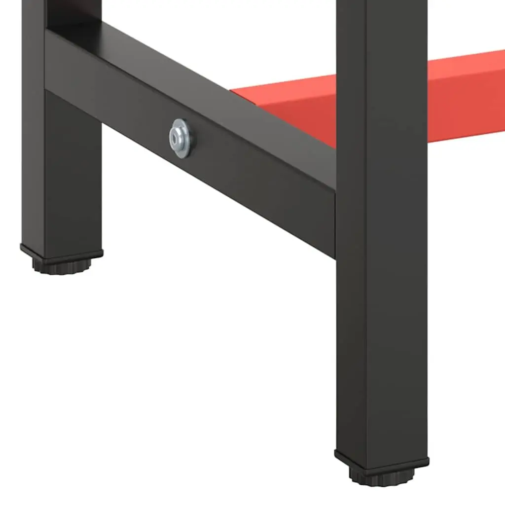 Heavy Duty Metal Work Bench Frame with Black Red Finish