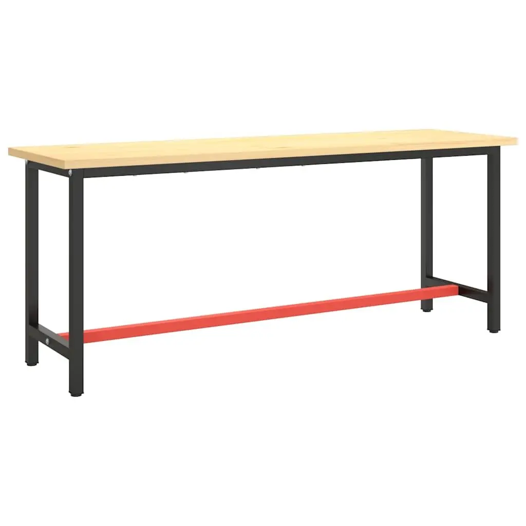 Heavy Duty Metal Work Bench Frame with Black Red Finish