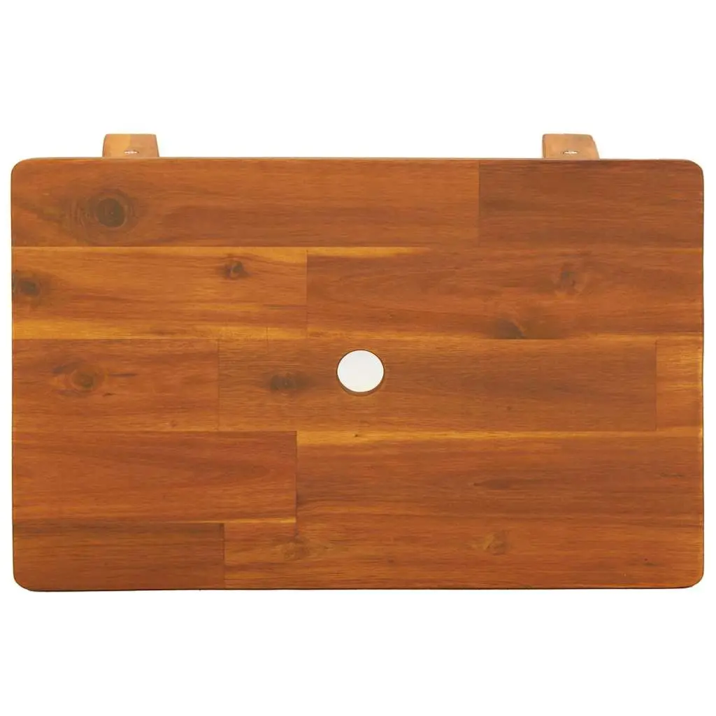 Solid Wood Stool Rectangular 45x29x45cm Acacia Indoor Outdoor Furniture