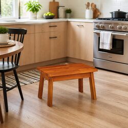Solid Acacia Wood Step Stool for Everyday Use