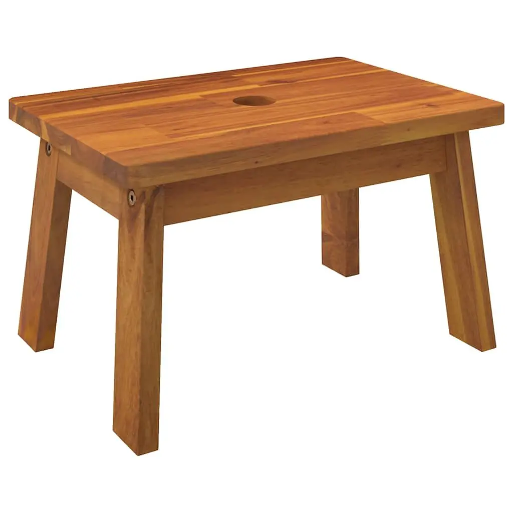 Step Stool Rustic Brown 38x26x22cm Solid Wood Acacia