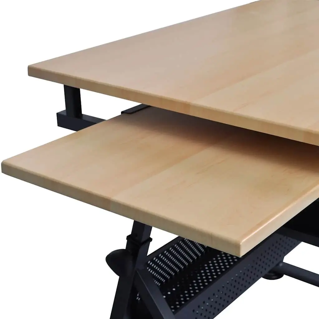 Adjustable Height Art Drafting Table with Tiltable Top