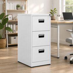 3-Drawer Steel Filing Cabinet for Home and Office