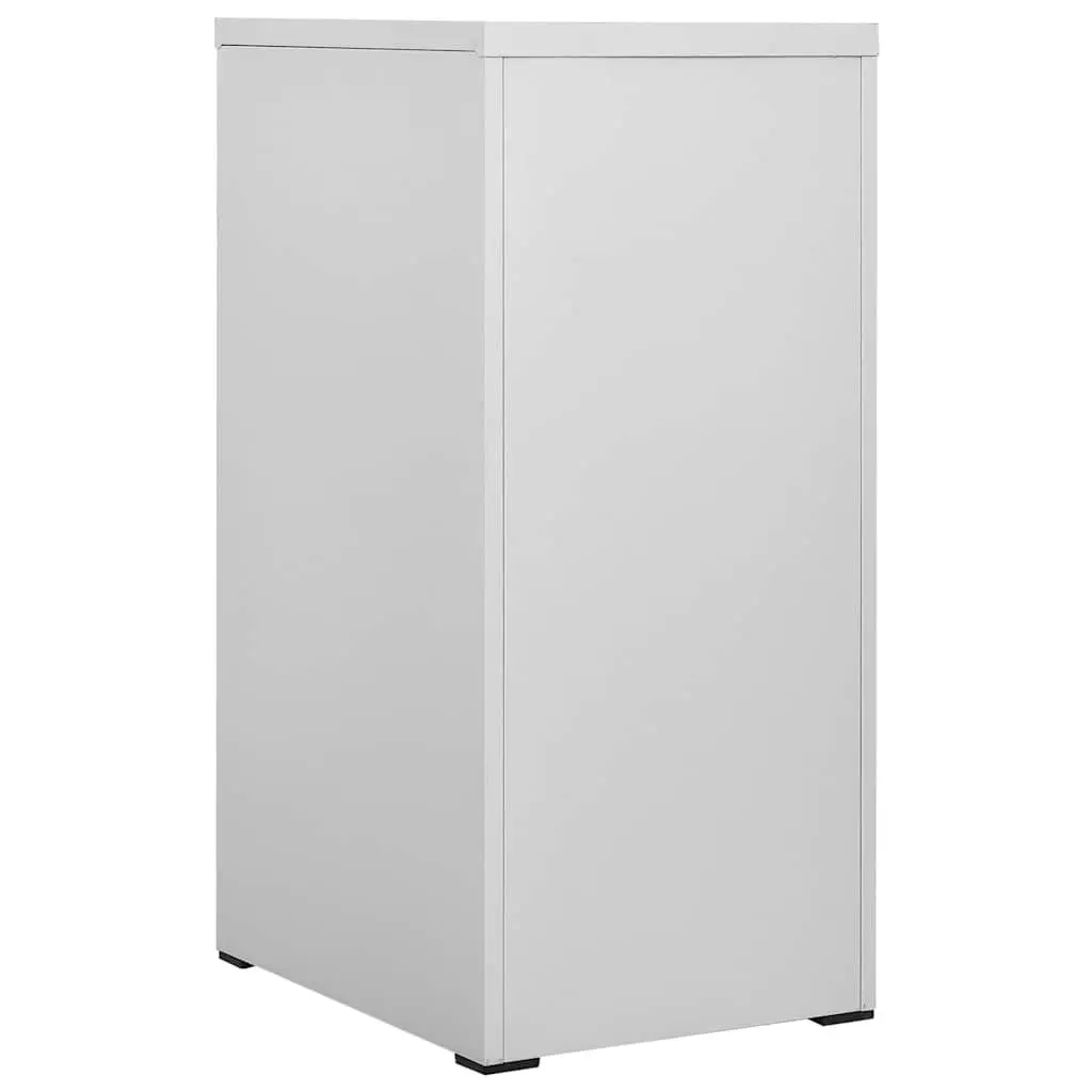 Filing Cabinet Grey 3 Drawer Steel Storage Organiser