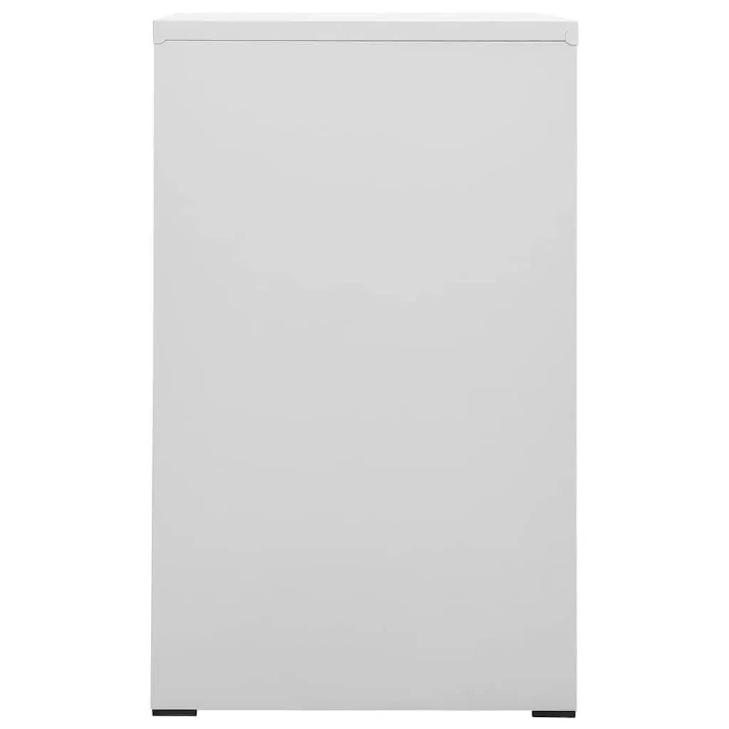 Filing Cabinet Grey 3 Drawer Steel Storage Organiser