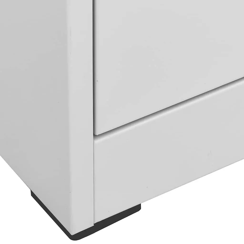 Filing Cabinet Grey 3 Drawer Steel Storage Organiser
