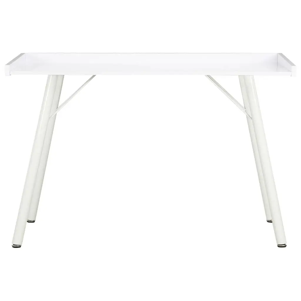 Home Office Desk White Compact 90x50x79 cm Engineered Wood