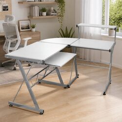 L-Shaped Corner Computer Desk for Cozy Home Offices