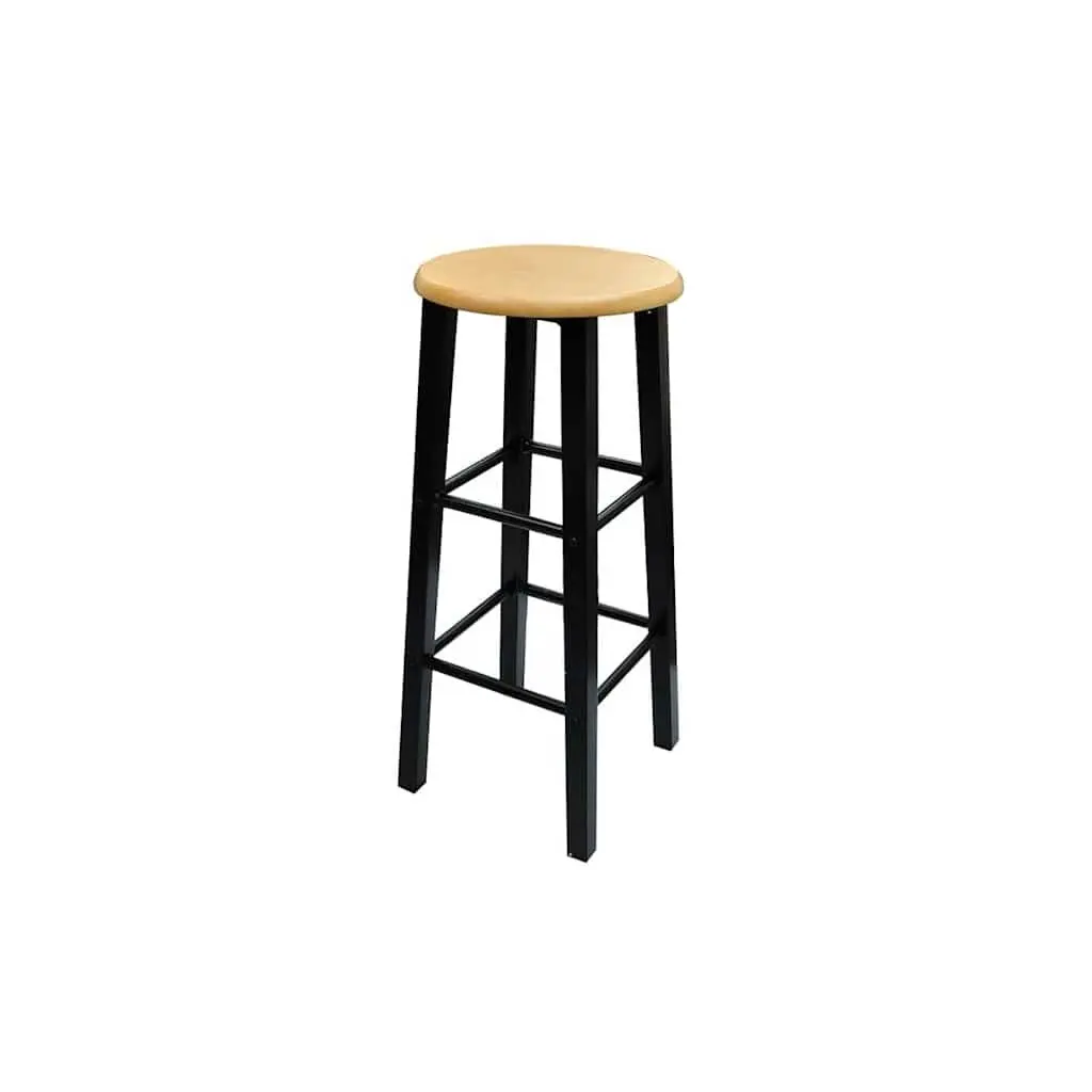 Breakfast Dining Set Rectangular Table with 2 High Stools Black Space Saving