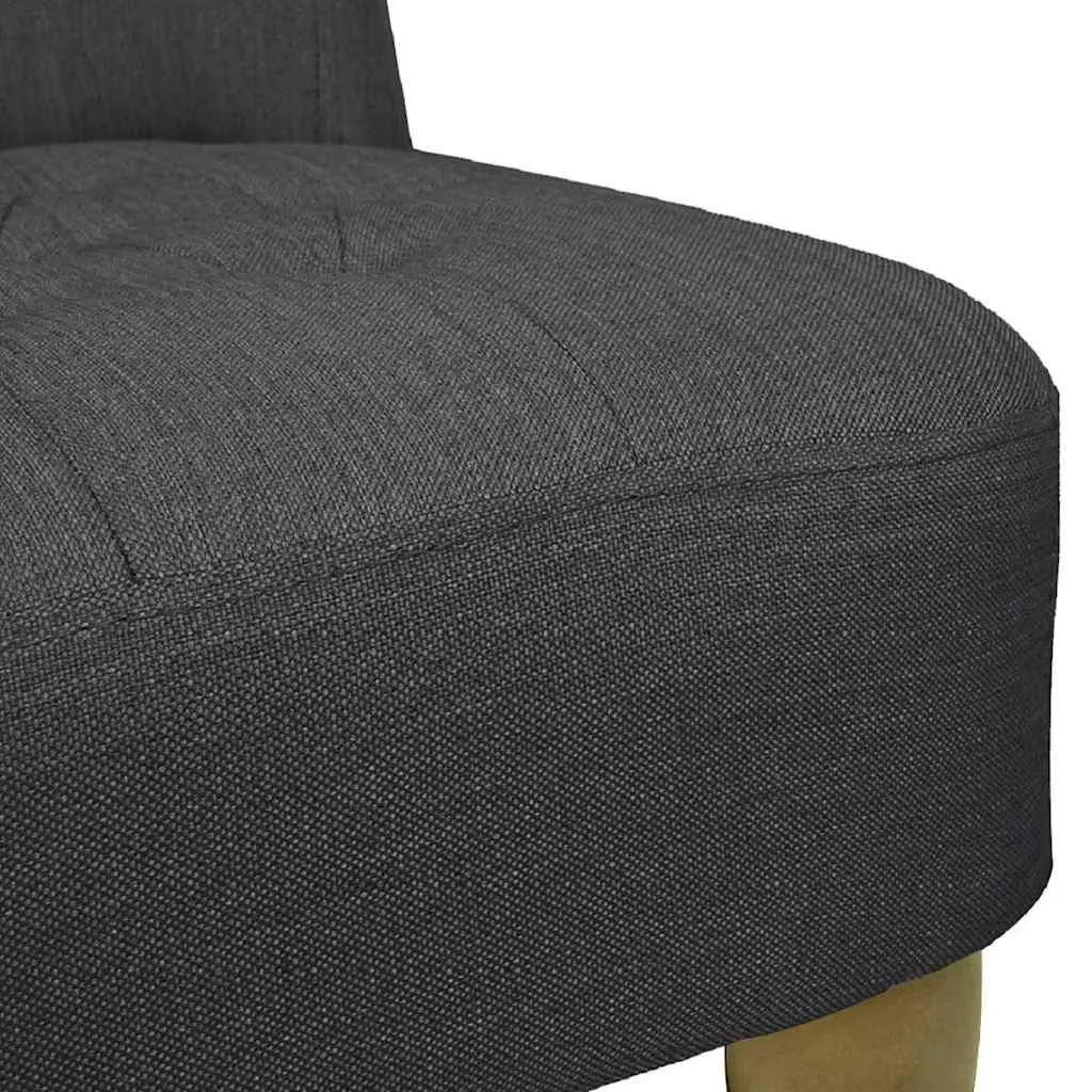 French Style Grey Fabric Arm Chair