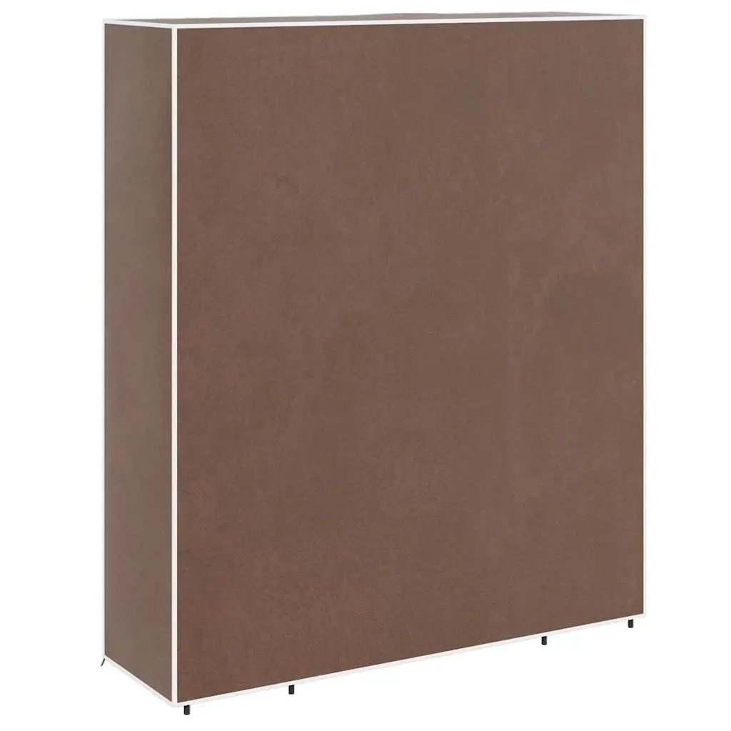 Portable Wardrobe Cabinet Brown Fabric 45 x 150 x 176 cm Non-woven Material
