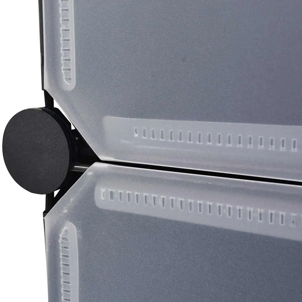 Black Modular Wardrobe Storage Cabinet