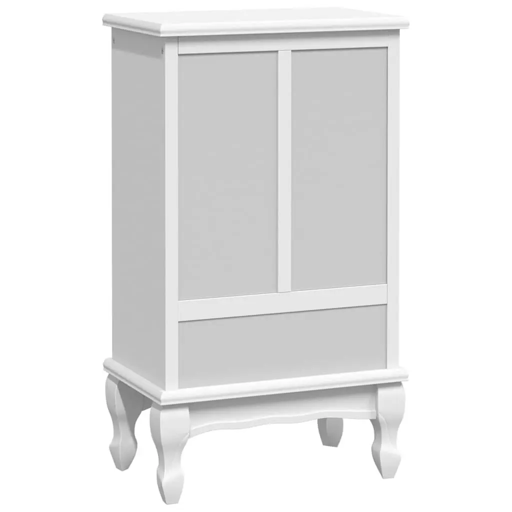 Chest of Drawers 5 Drawer Cabinet Storage Unit 2 Shelves Home Furniture White