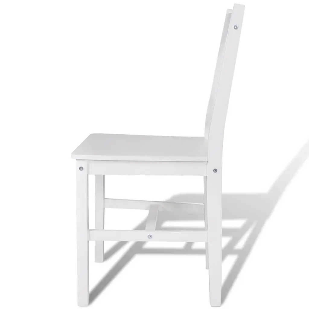 White Dining Chairs Set of 2 for Kitchen