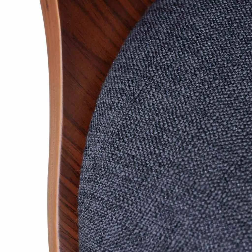 Grey Dining Chairs Set of 2 with Armrests