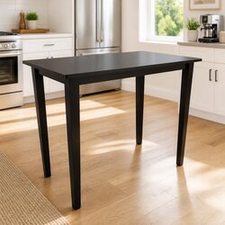 Stylish Brown Wooden Bar Table for Dining and Console Use