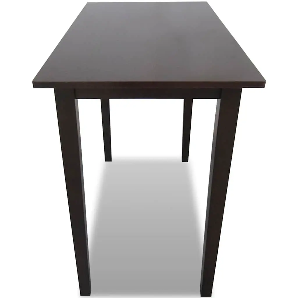 Brown Wooden Bar Table for Dining and Console Use