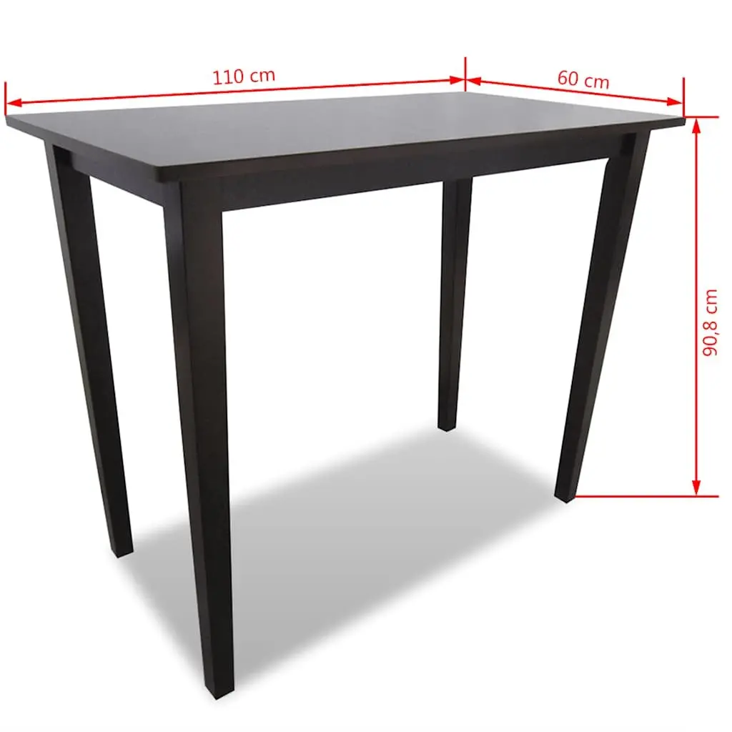 Brown Wooden Bar Table for Dining and Console Use