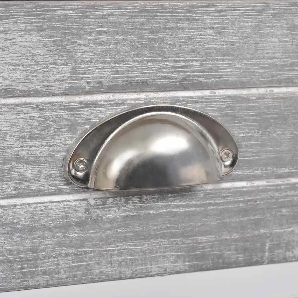 Bedside Table with Drawer Grey White Nightstand Bedroom Cabinet Storage Shelf