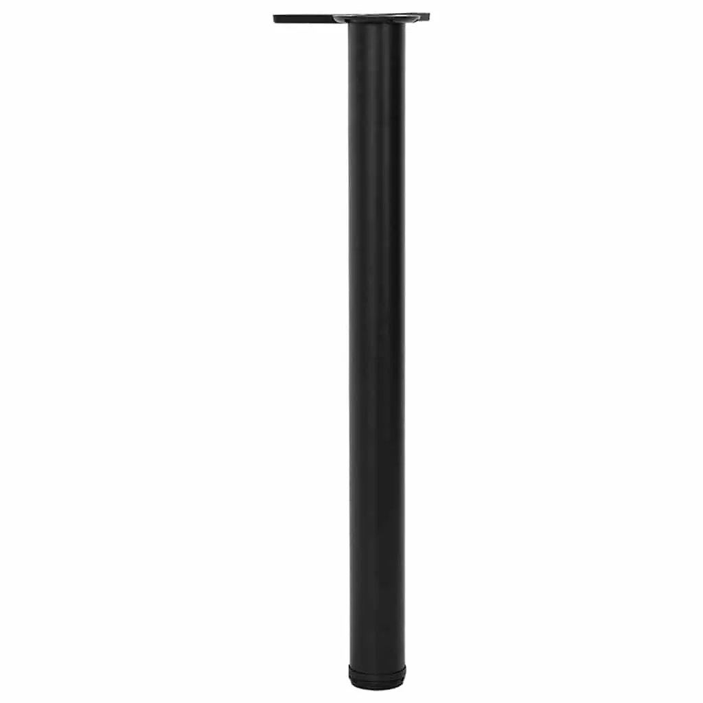 Table Legs Adjustable 710mm Black Set of 4 Furniture Support