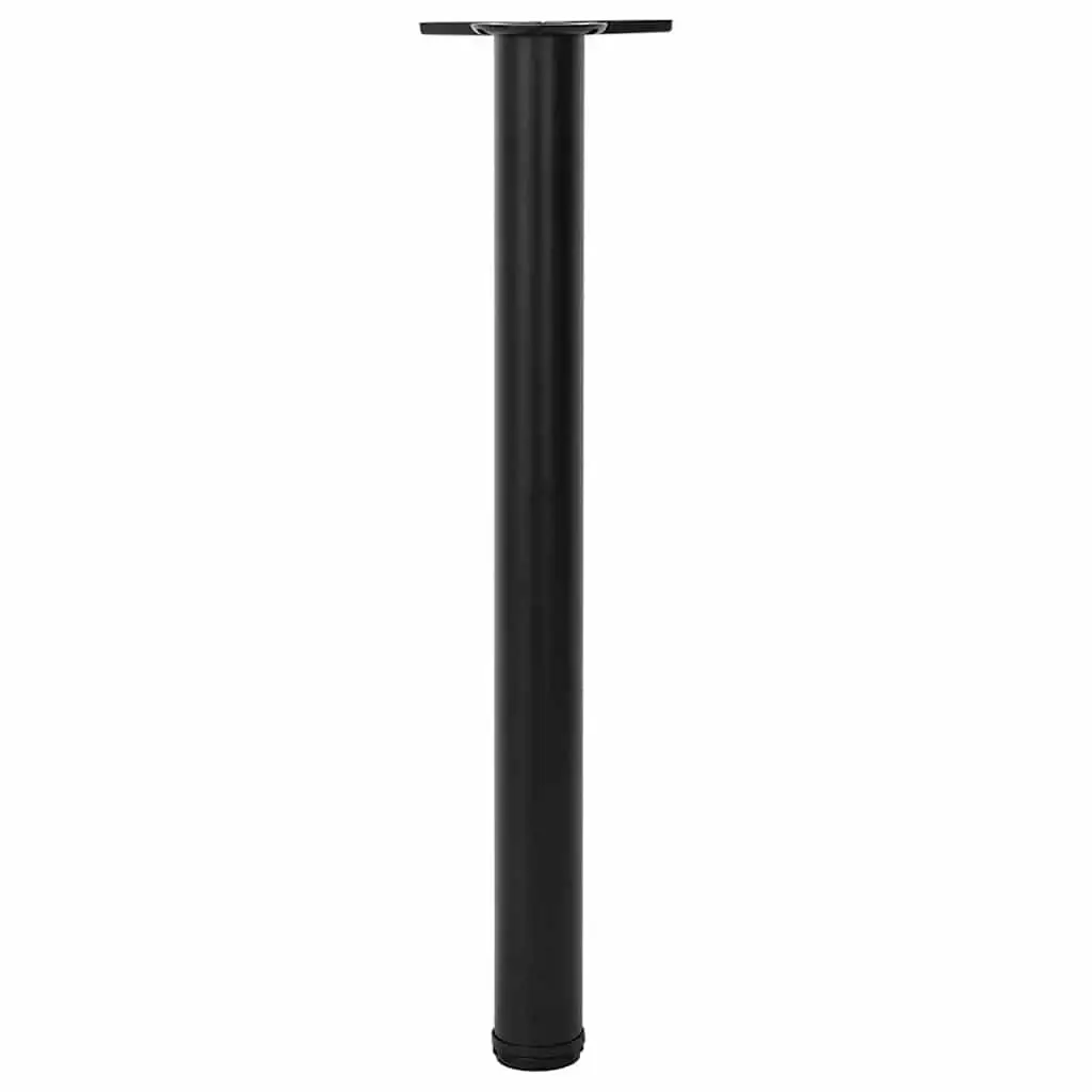 Table Legs Adjustable 710mm Black Set of 4 Furniture Support