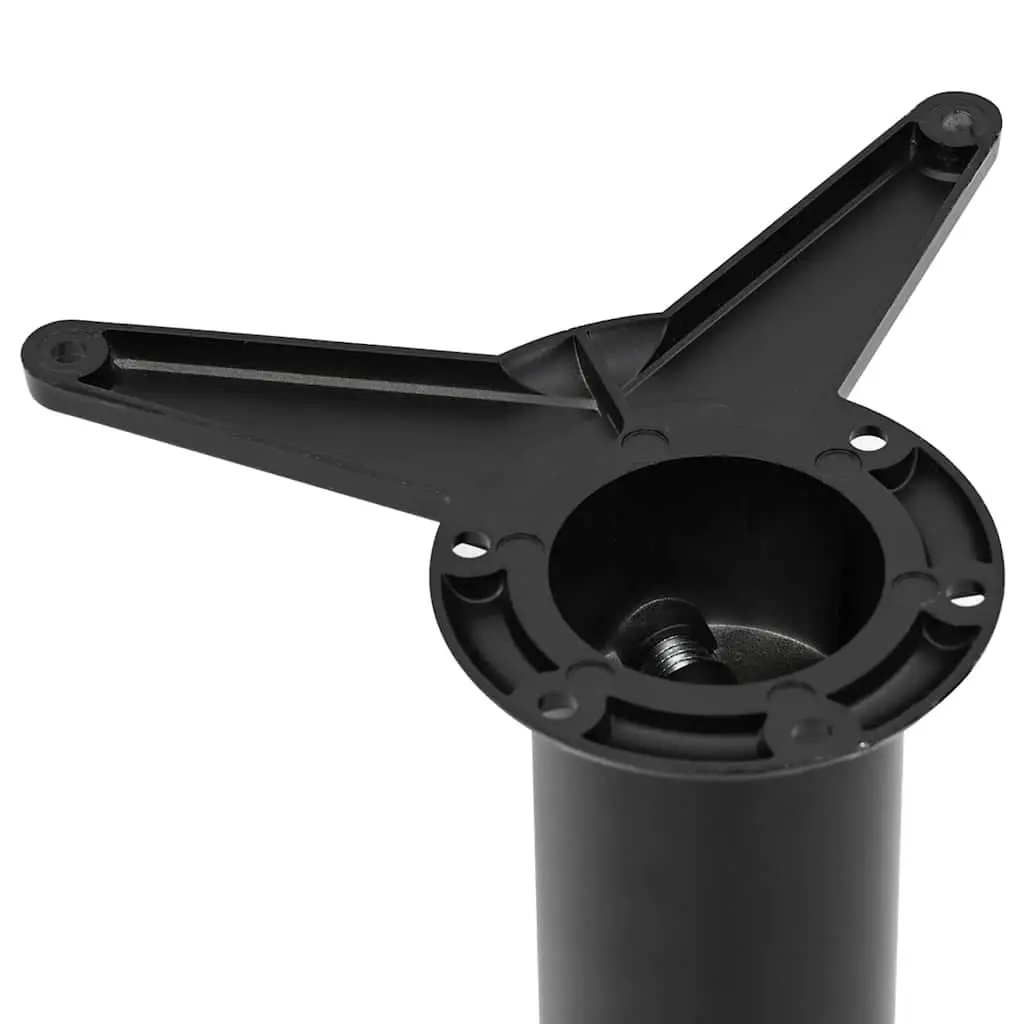 Table Legs Adjustable 710mm Black Set of 4 Furniture Support