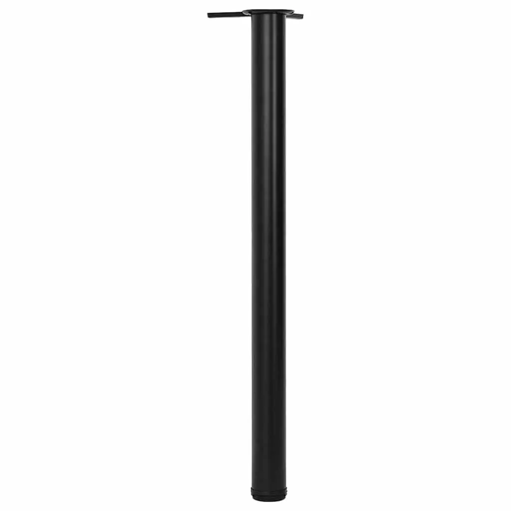 Height Adjustable Black Table Legs Set of 4