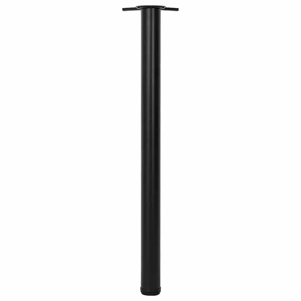 Height Adjustable Black Table Legs Set of 4