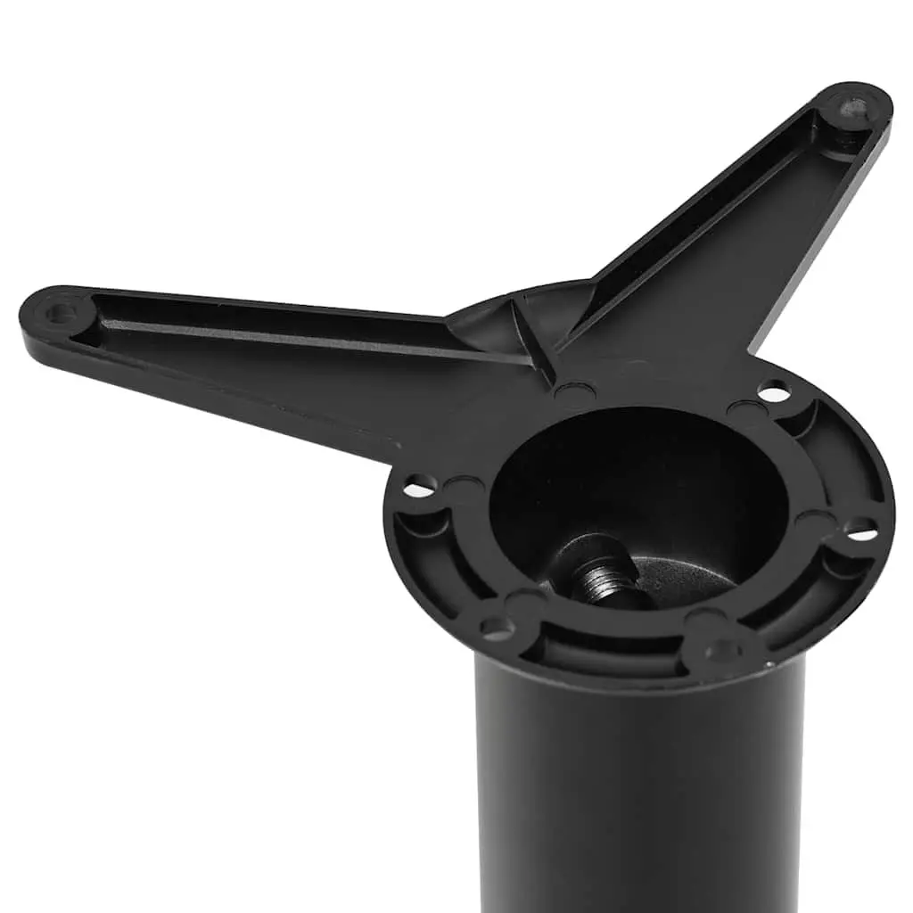 Height Adjustable Black Table Legs Set of 4