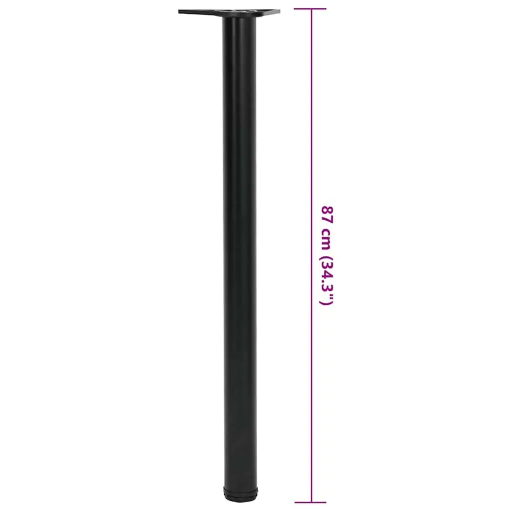 Table Legs Adjustable Black 870mm Set 4 Pieces Replacement Furniture Support