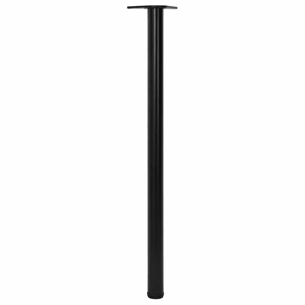 Table Legs Adjustable Set 4 Pieces Black Height Compensation Screw Feet