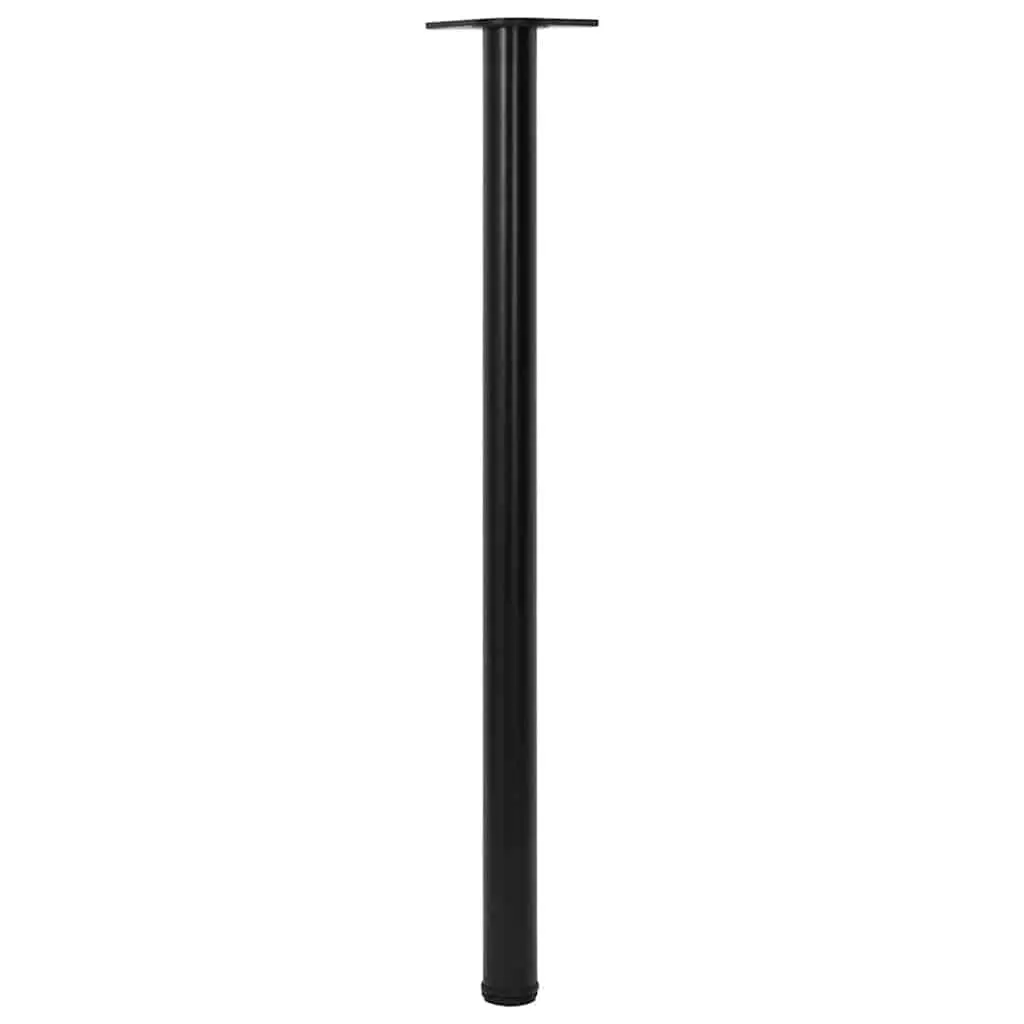 Table Legs Adjustable Set 4 Pieces Black Height Compensation Screw Feet