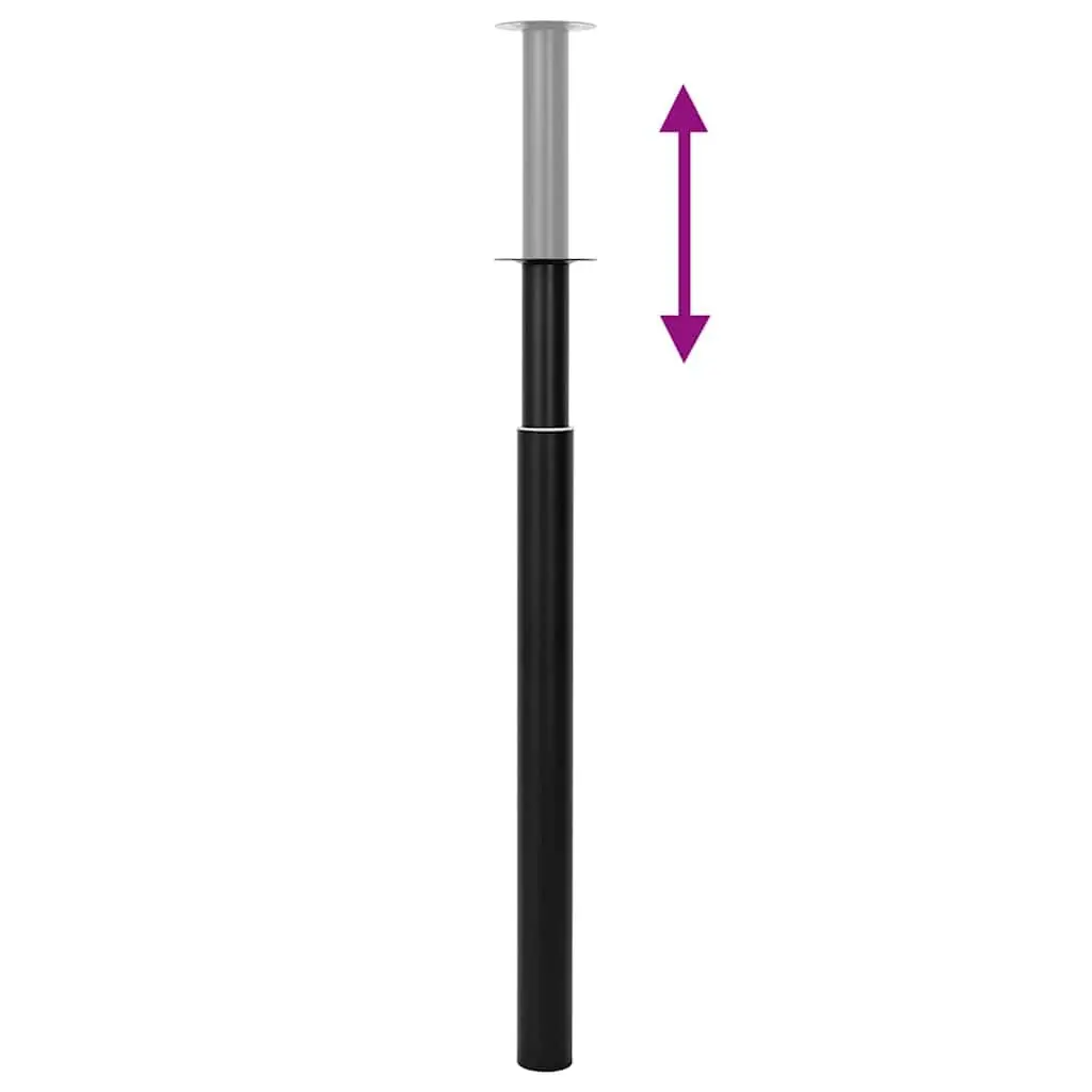 Adjustable Telescopic Table Legs Set in Black