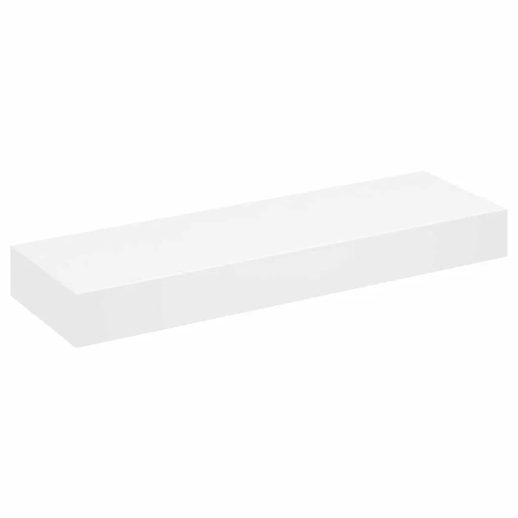 White Wall Shelf with Drawer for Home Organization