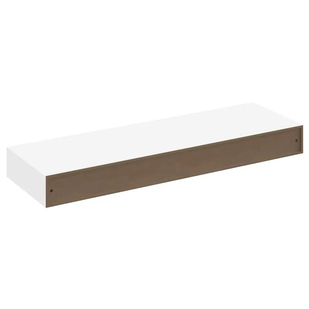 White Wall Shelf with Drawer for Home Organization