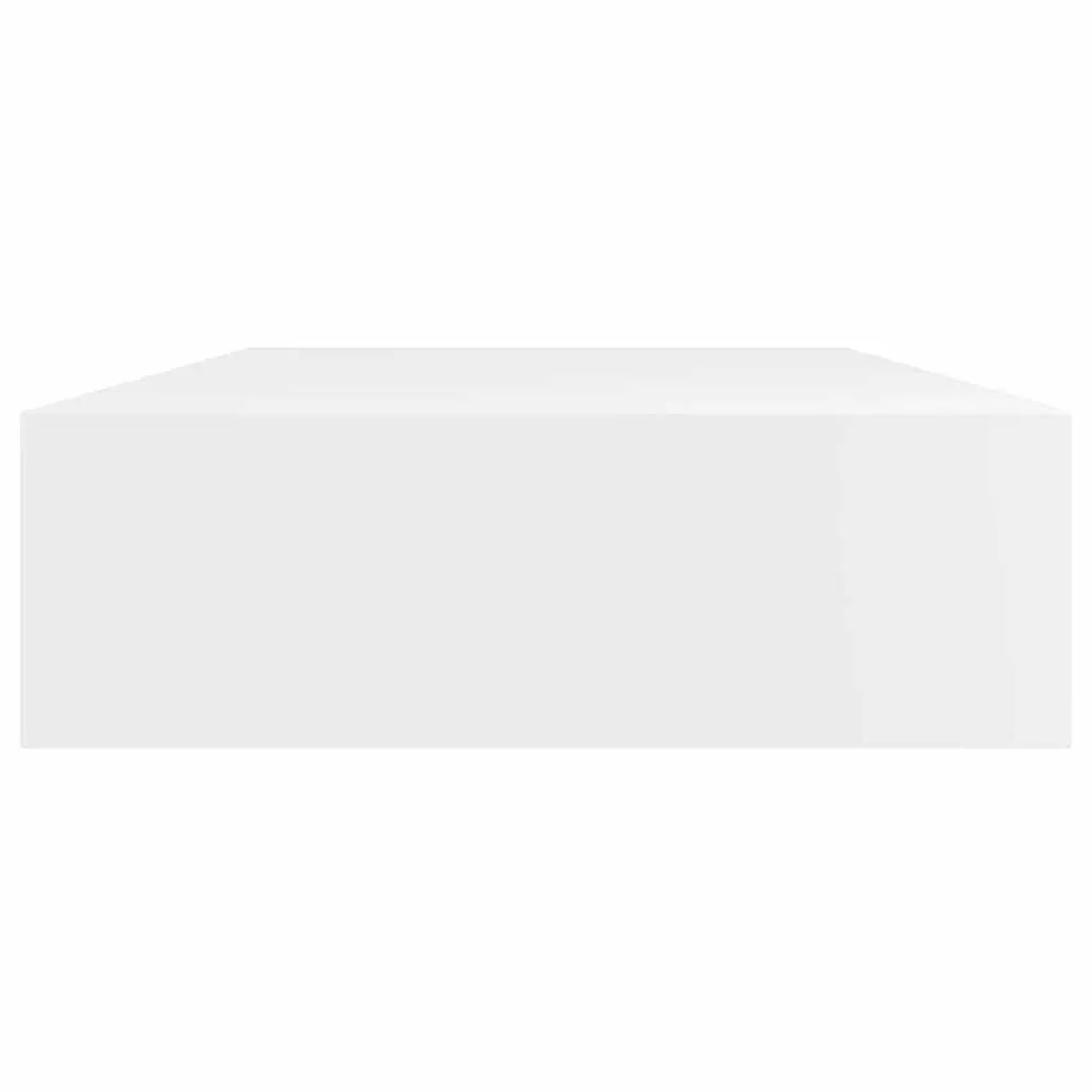 White Wall Shelf with Drawer for Home Organization