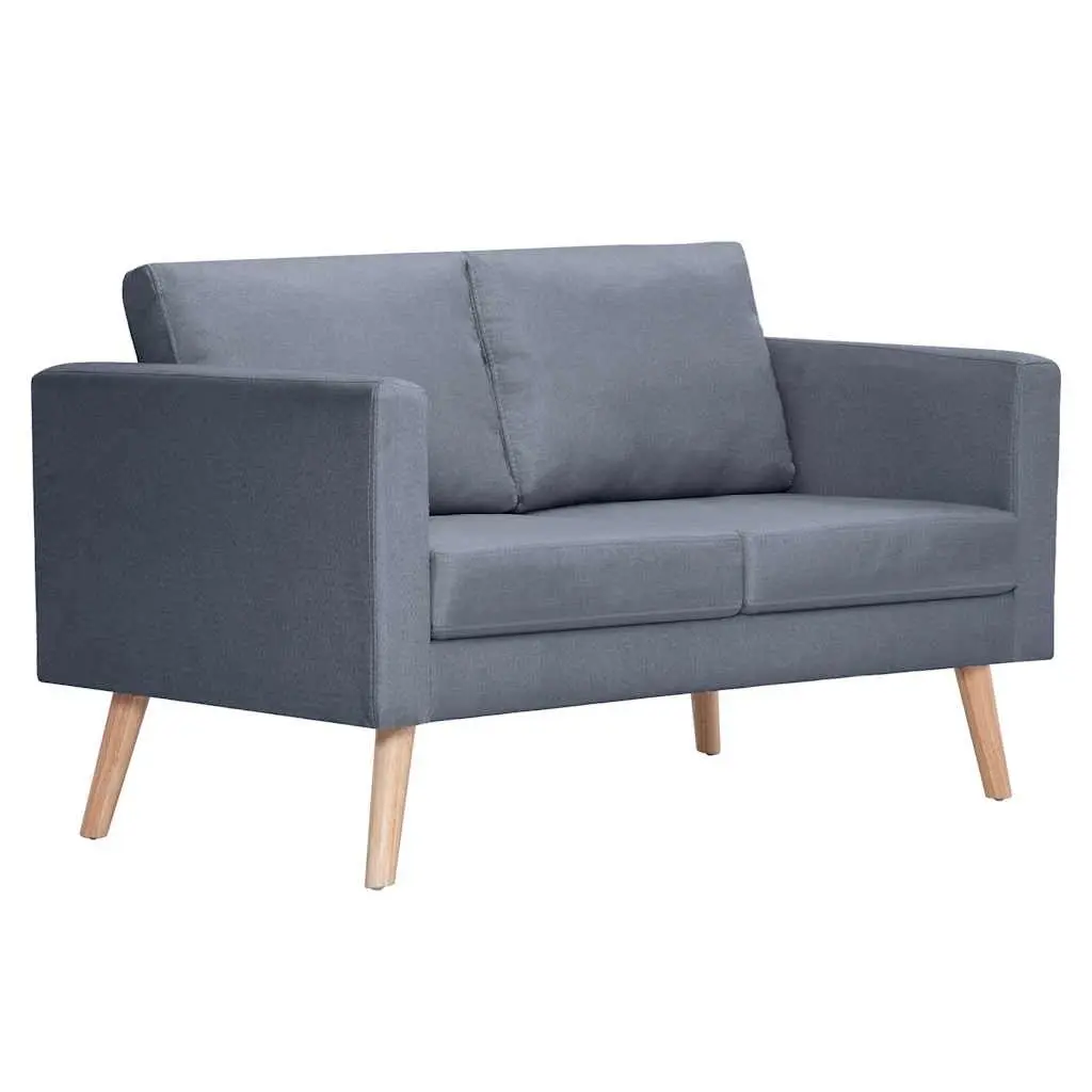 2-Seater Sofa in Grey Fabric