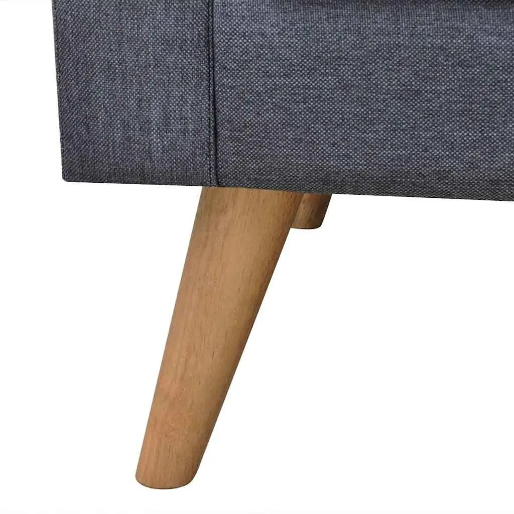 2-Seater Sofa in Grey Fabric
