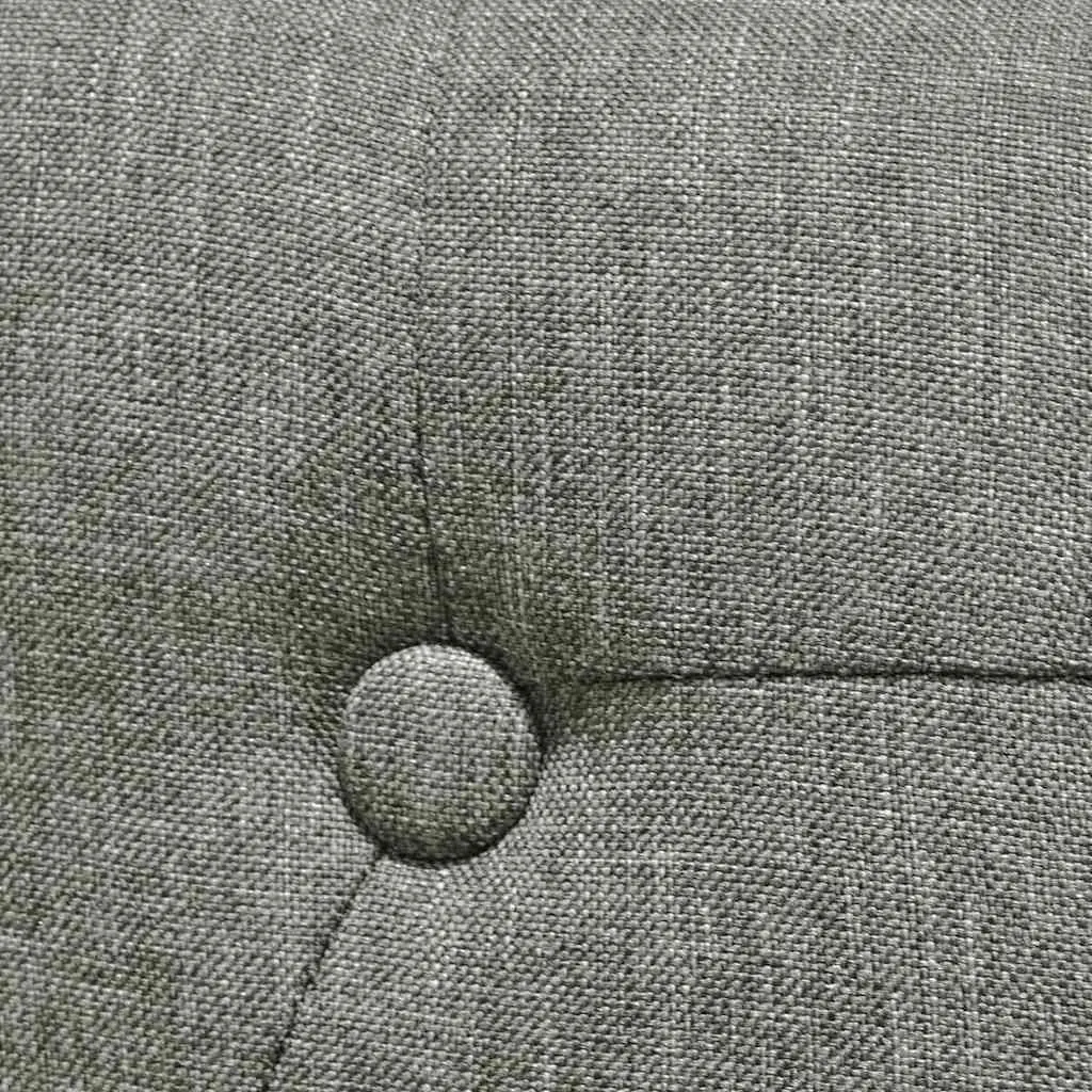 Dining Chairs Grey Upholstered Kitchen Seating Wooden Legs 2 Piece